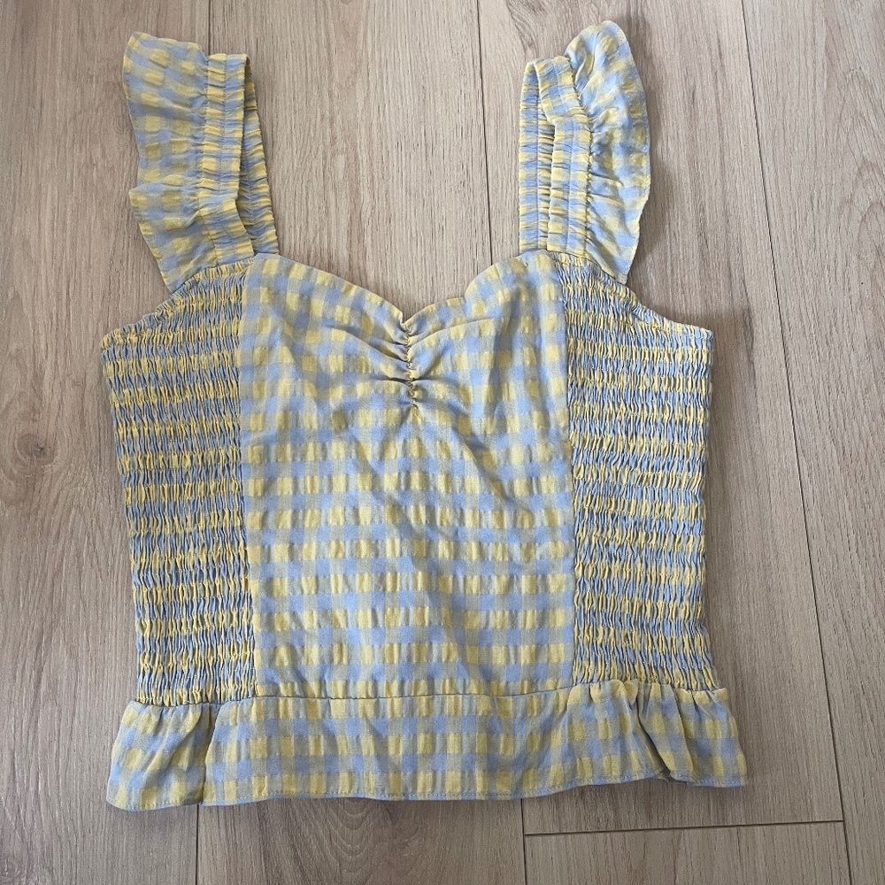 Heartloom checkered tank top